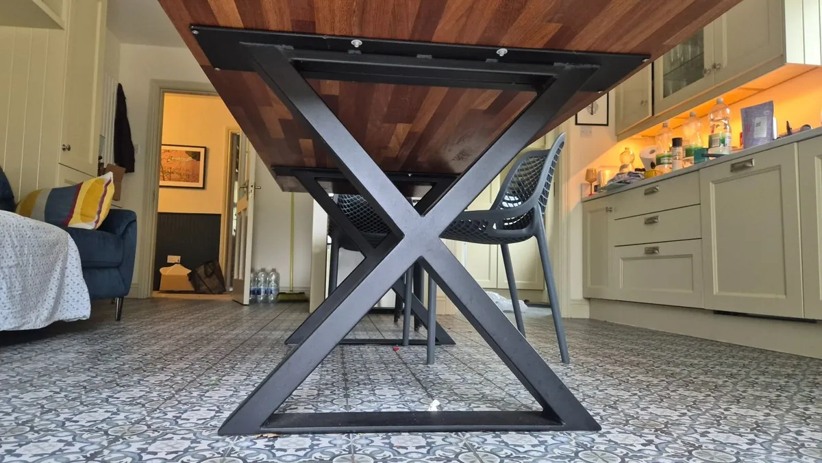 Solid wood dining table - 250cm x 90cm - Image 3