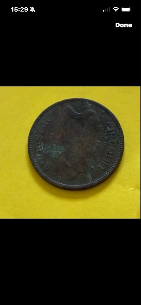 Irish Leath Phingin 1928/1942 - Image 2