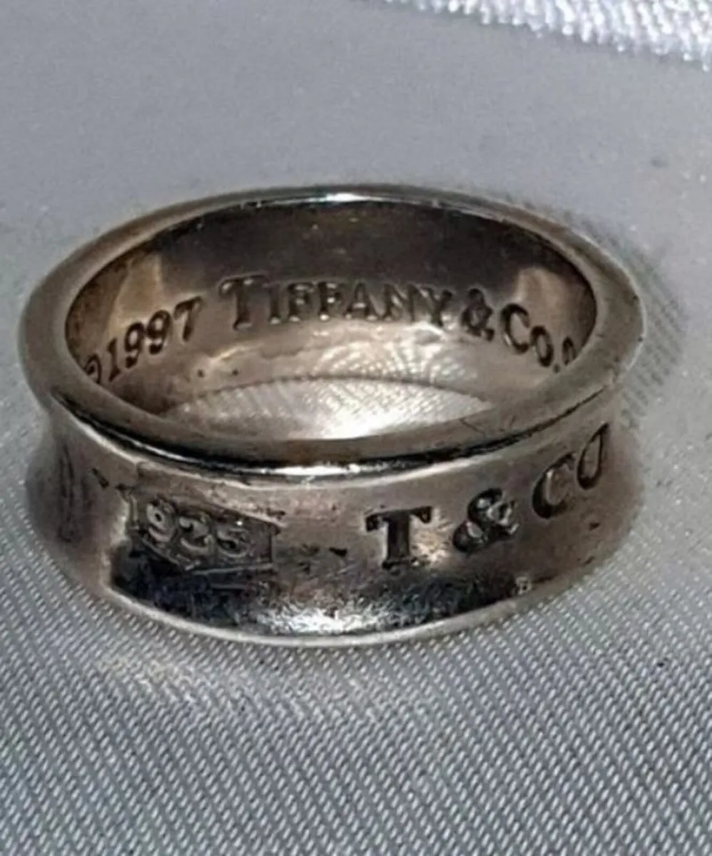 Authentic Vintage Tiffany & Co. 1837 Silver Ring - Image 2