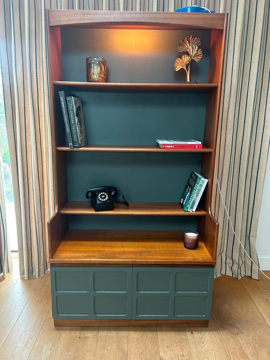 Mid century Nathan waterfall bookcase - Image 1