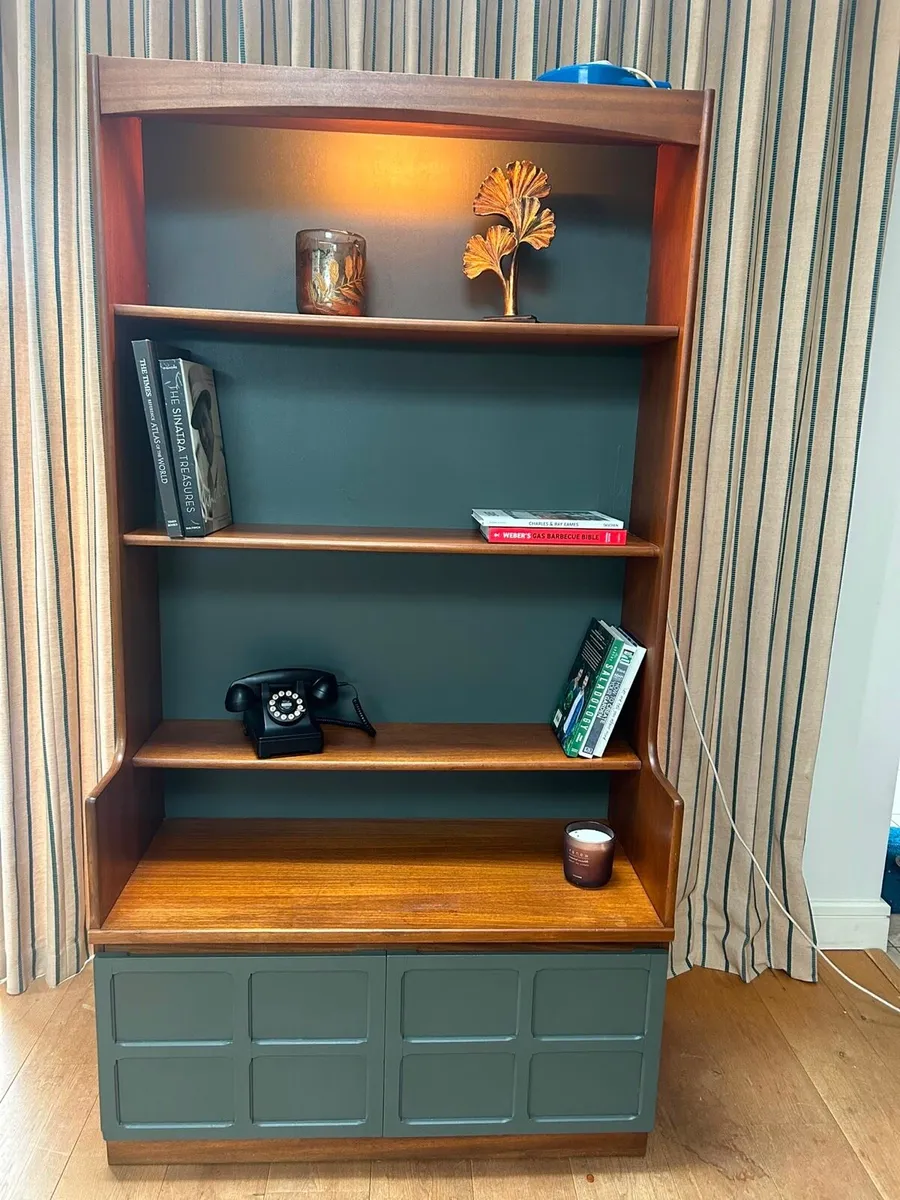 Mid century Nathan waterfall bookcase - Image 2