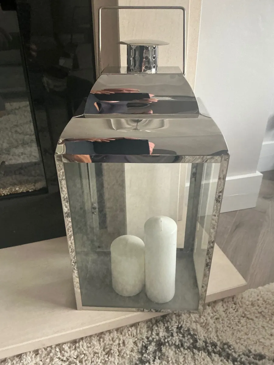 Glass & Stainless steel candle display - Image 3