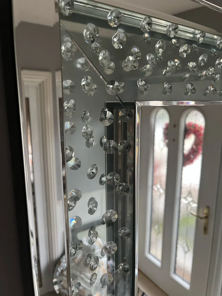 Large mirror with diamonds - Image 3