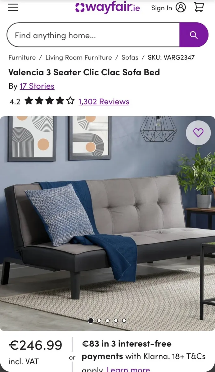 Sofa bed / couch - Image 1