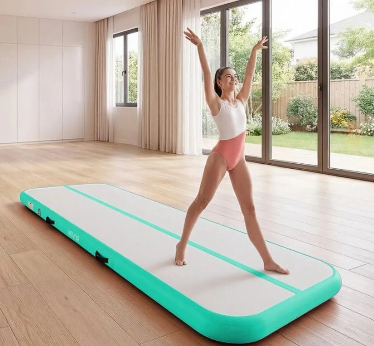 Inflatable Gymnastics Mat 3m with Electric Pump - Image 3