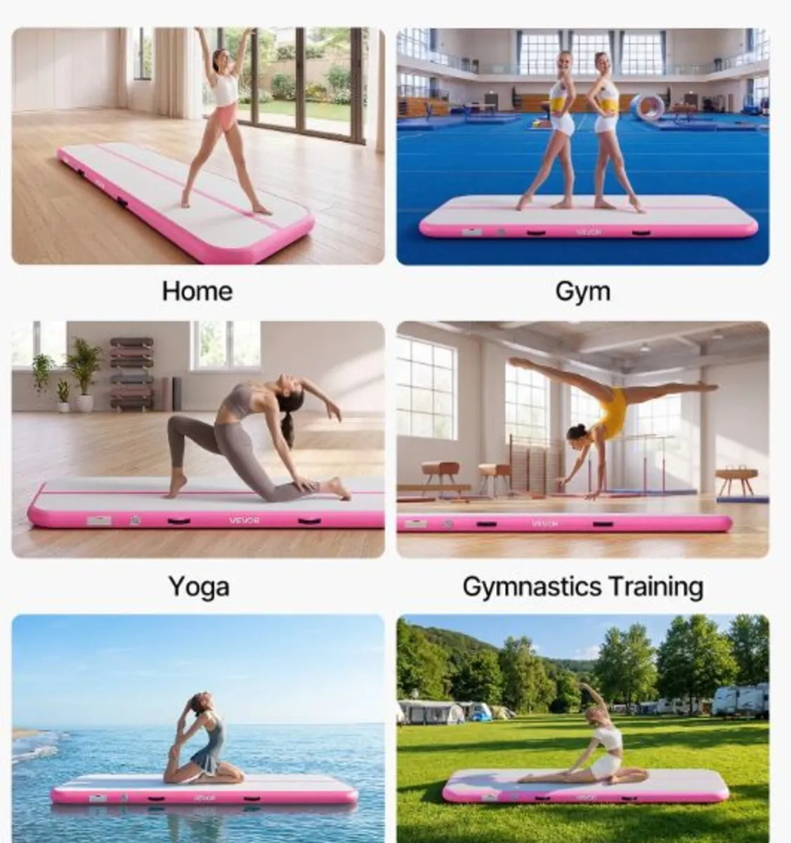 Inflatable Tumble Track Mat 3m 10cm Thick Gymnasti - Image 4