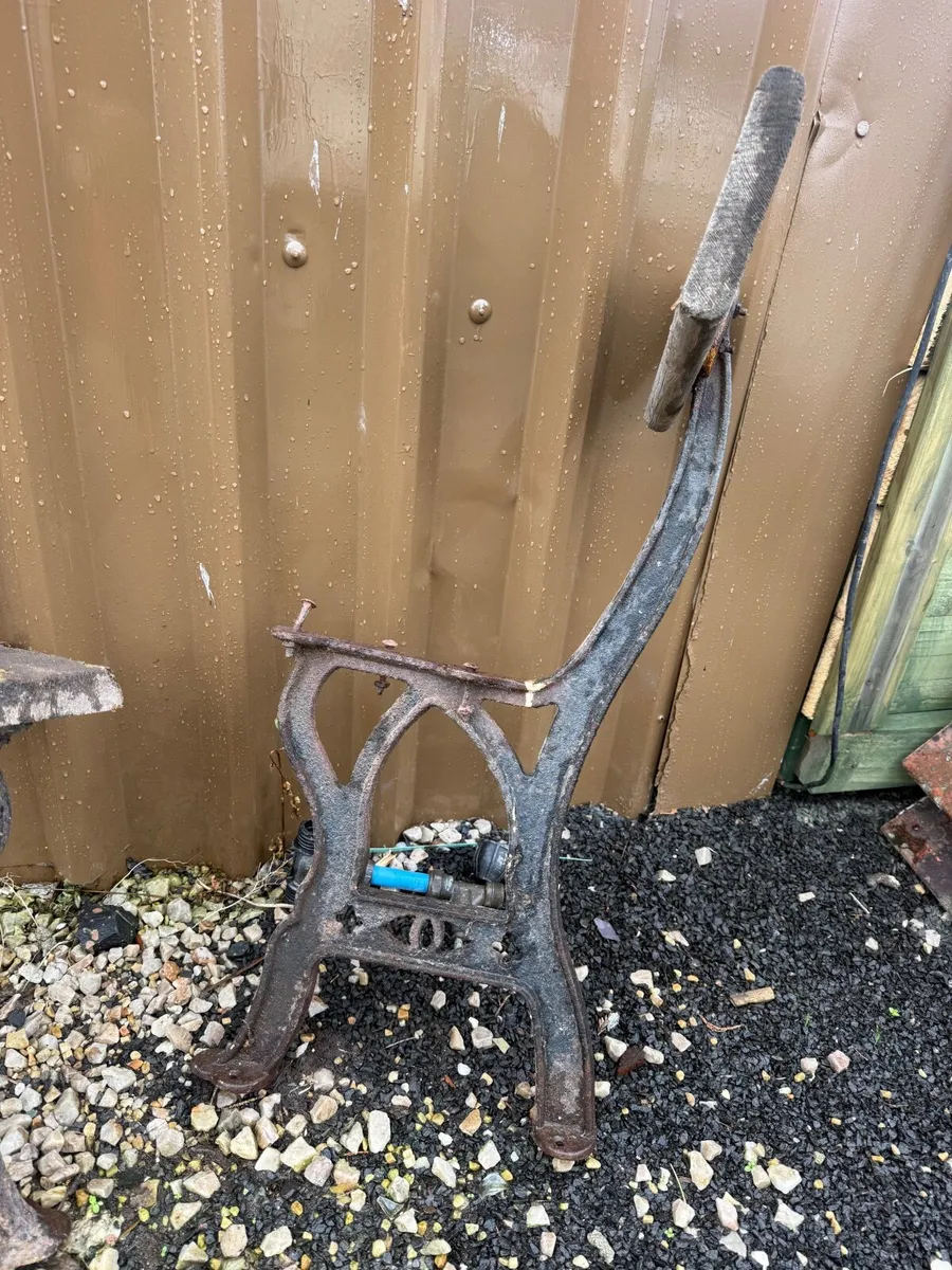 Original railway station seat ends - Image 2