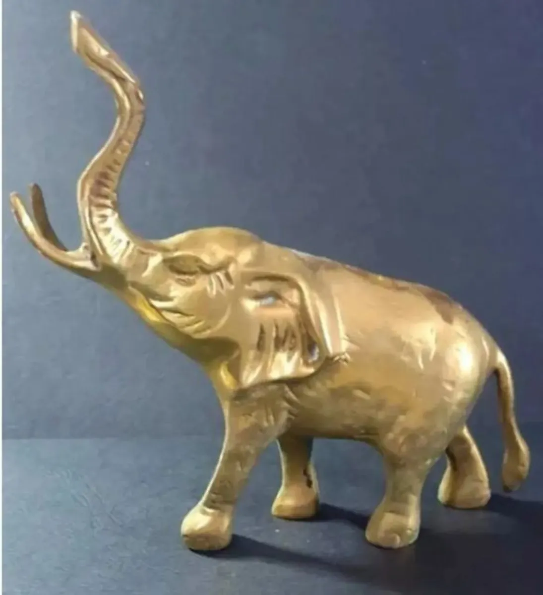Vintage Brass Elephant Pristine - Image 2