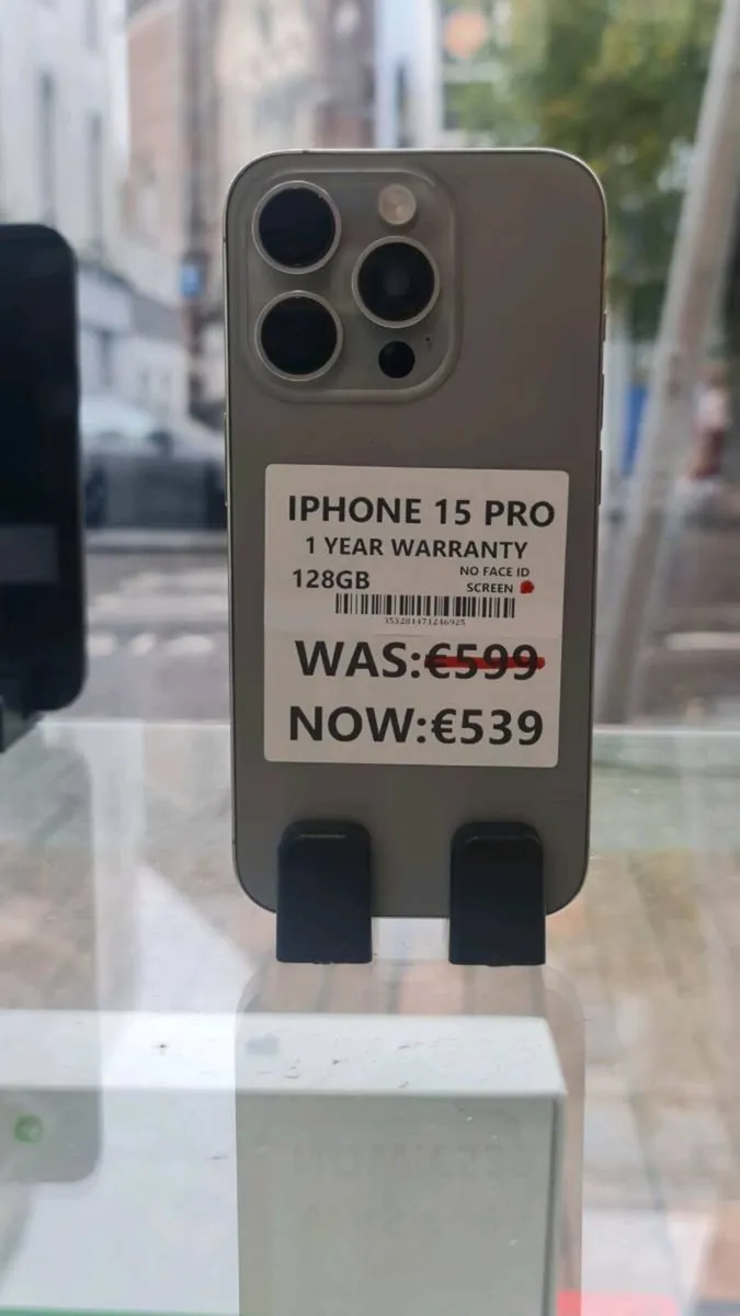 IPHONE 15PRO 128GB NO FACE ID 1 year warranty
