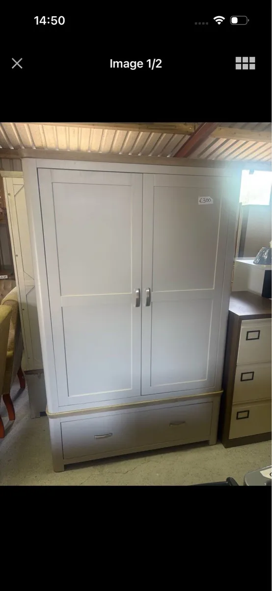 Large grey wardrobe - Image 1