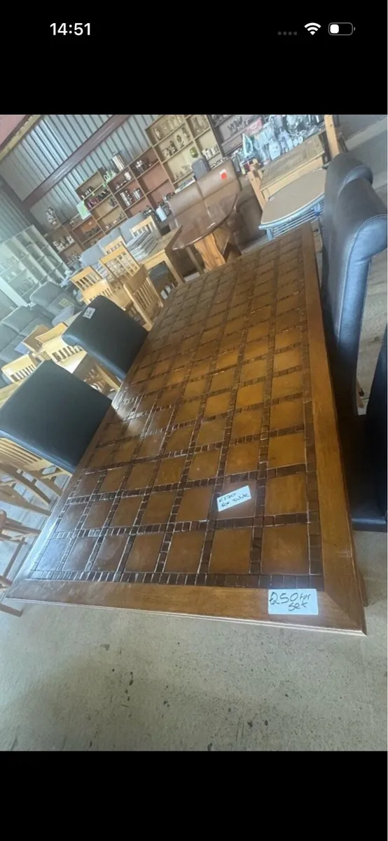 Tile top table no chairs - Image 2