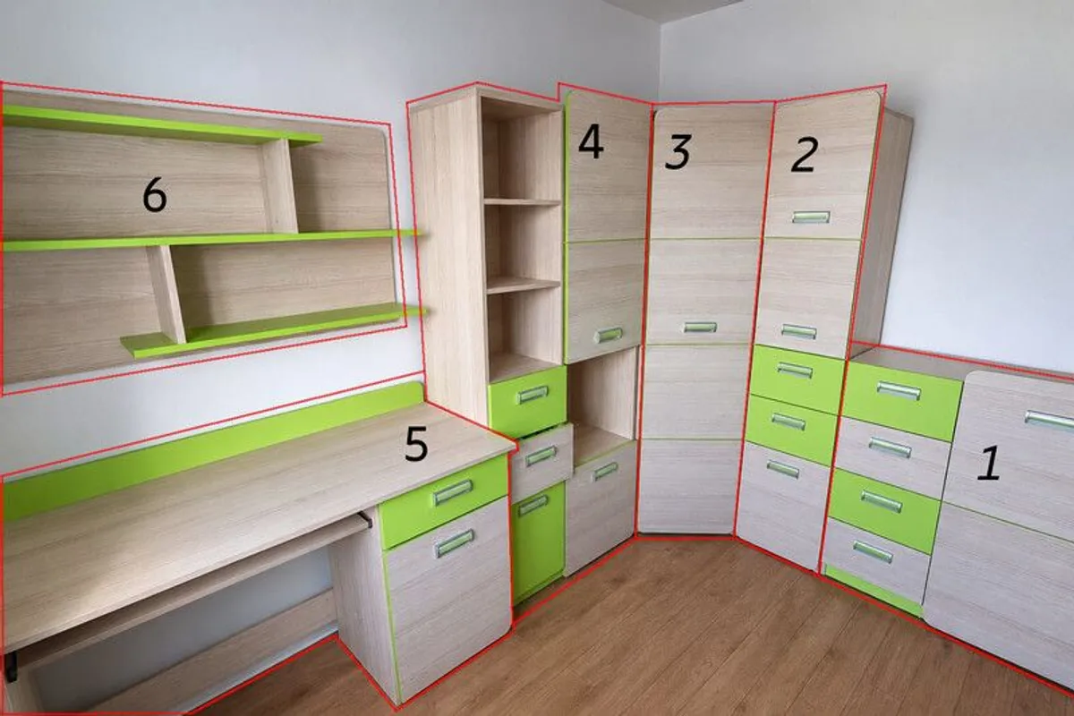 Child's room 6 furniture set - Image 2