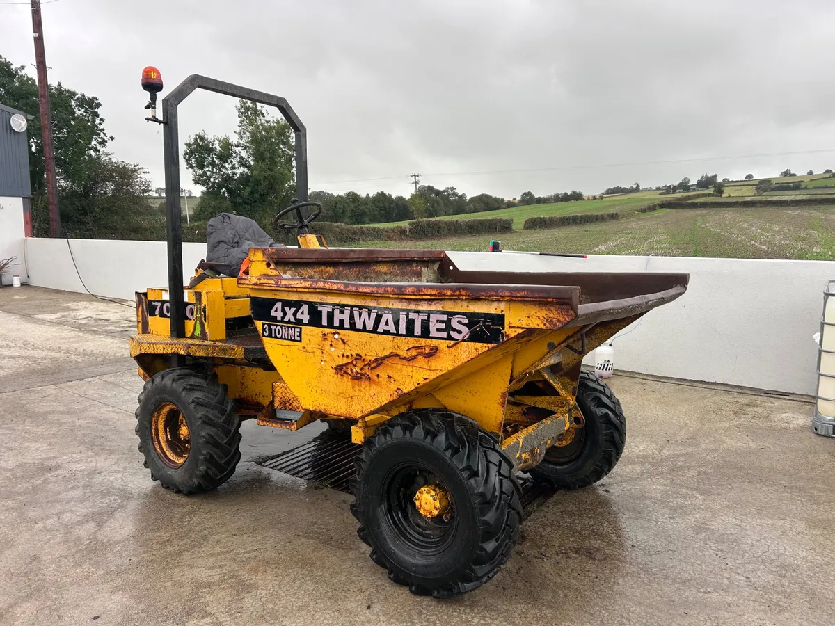 Thwaites 3 Tonne dumper 4X4 - Image 1