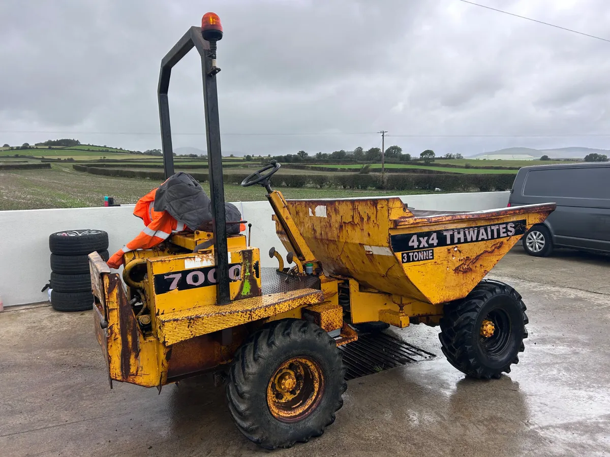 Thwaites 3 Tonne dumper 4X4 - Image 2