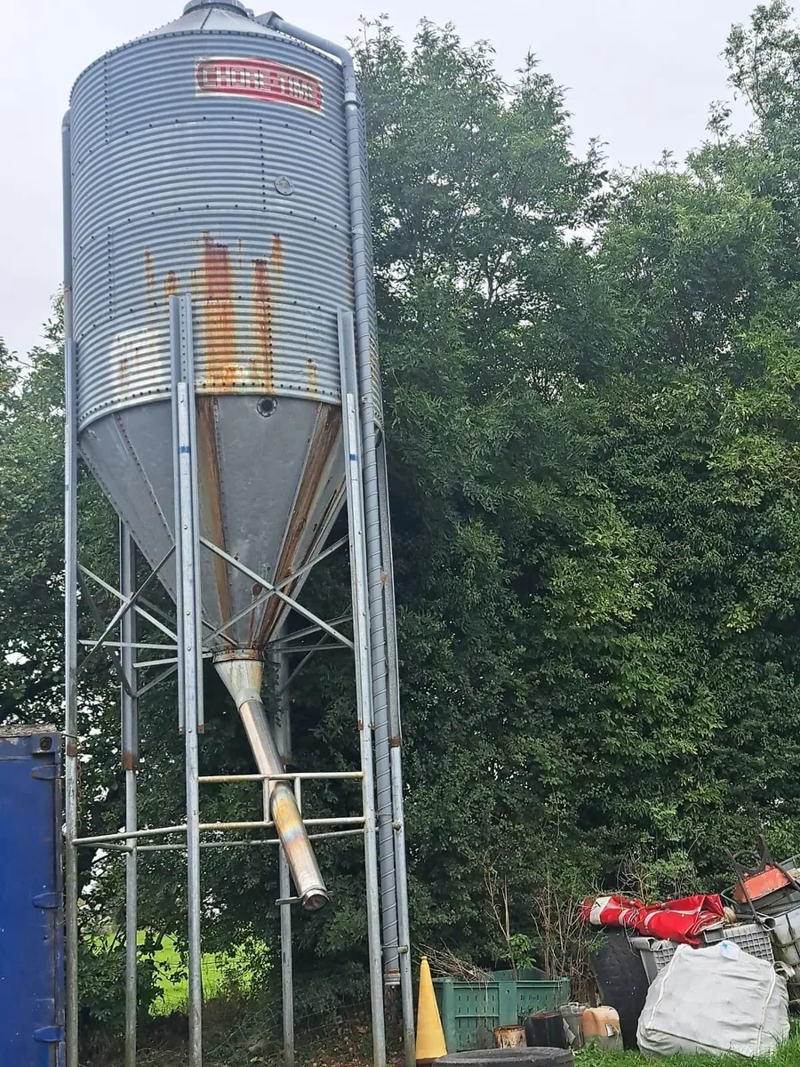 16 ton galvanised choretime feed bin - Image 1