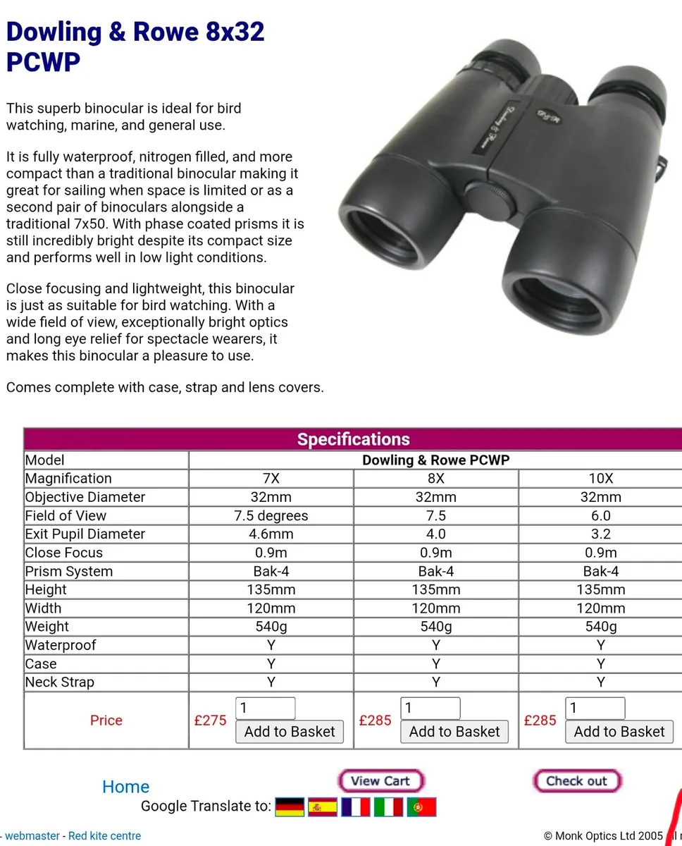 Japanese 7 x 32 Binoculars - Image 2