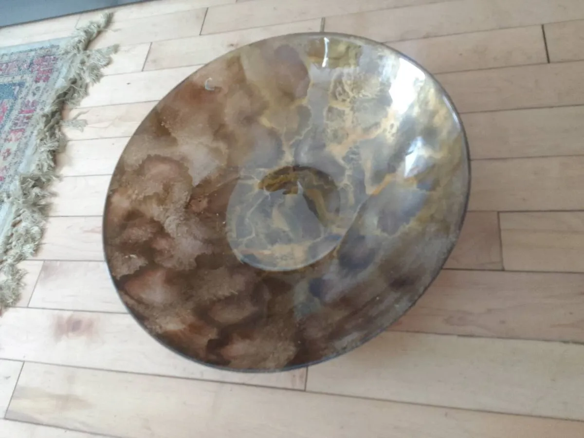 Art glass bowl  oversize 20 inch - Image 1