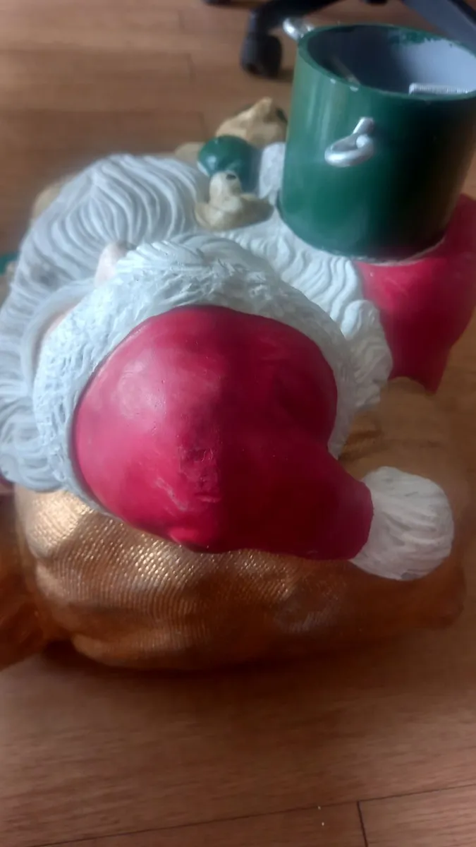 Vintage Santa tree holder - Image 2