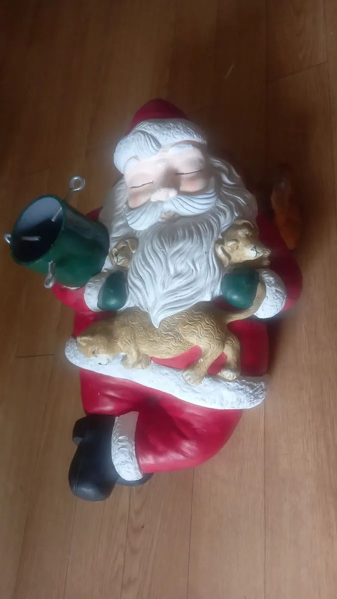 Vintage Santa tree holder - Image 3