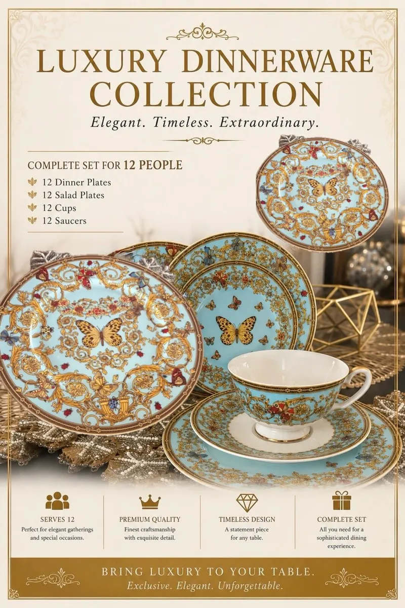 Dinnerware set of 12 - Image 1