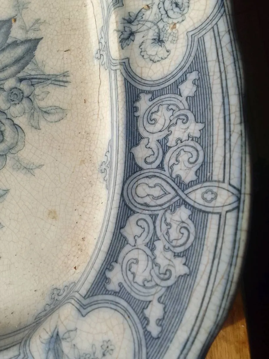1850s charles meifh windsor platter - Image 4