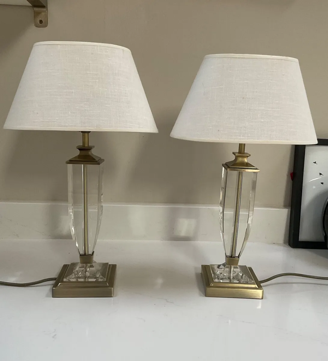 Pair of Laura ashley Carson crystal table lamps & - Image 1