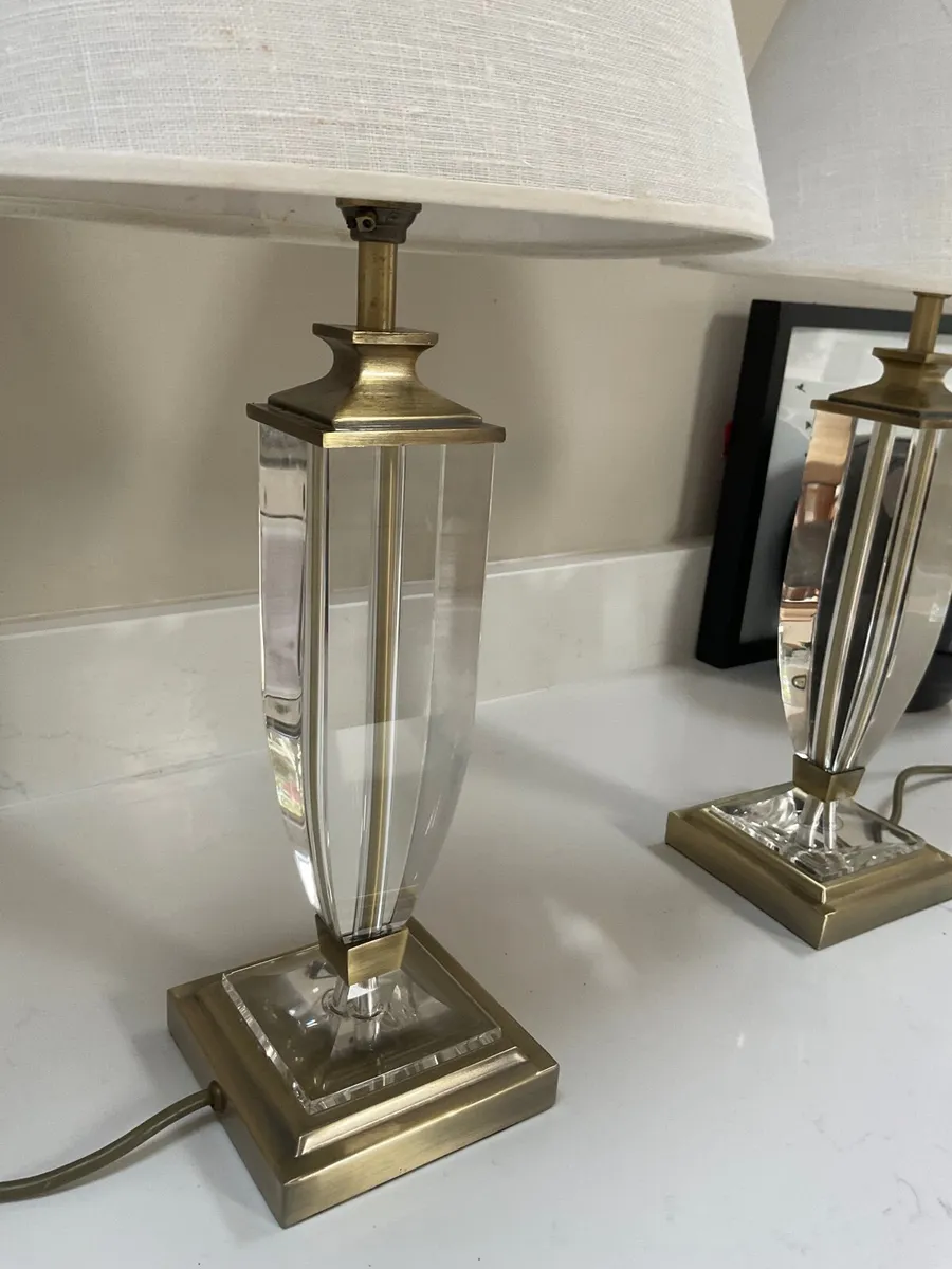 Pair of Laura ashley Carson crystal table lamps & - Image 3