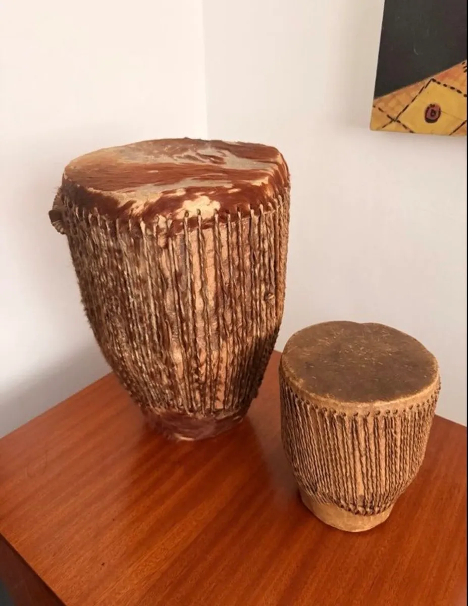 Vintage African Drums - Image 1