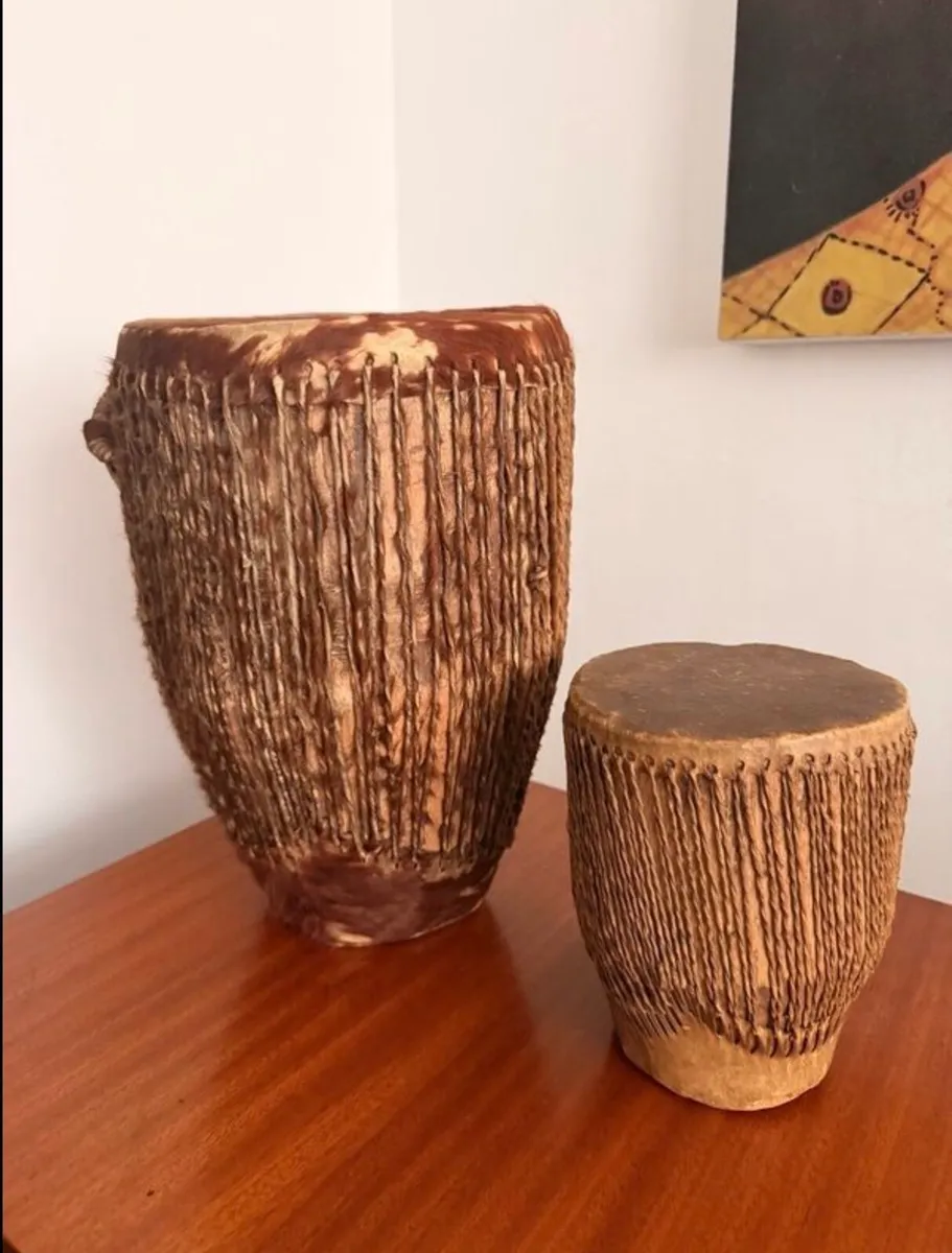 Vintage African Drums - Image 4