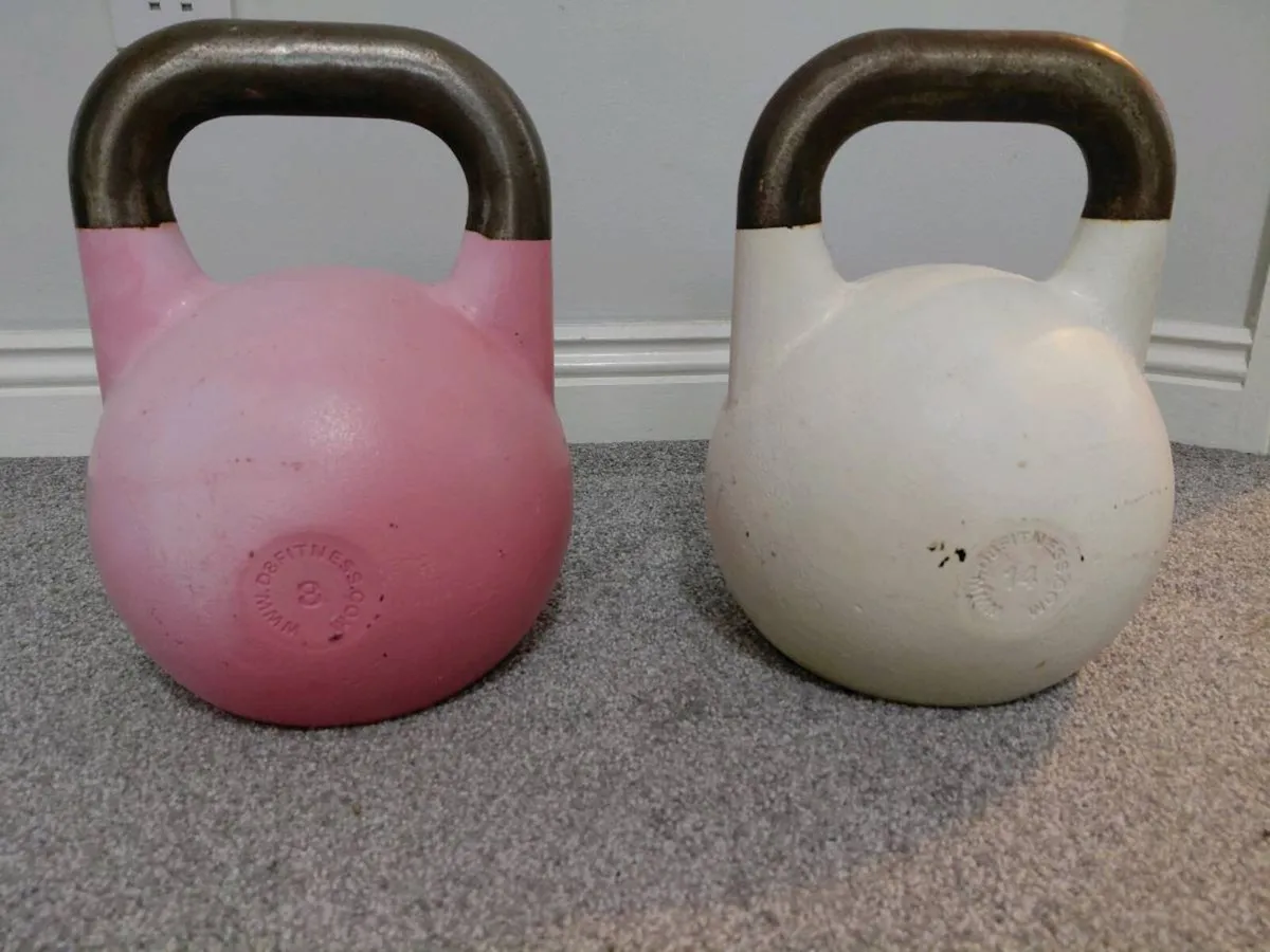 2 competition kettlebells
Steel 
8kg - 
14kg - - Image 1