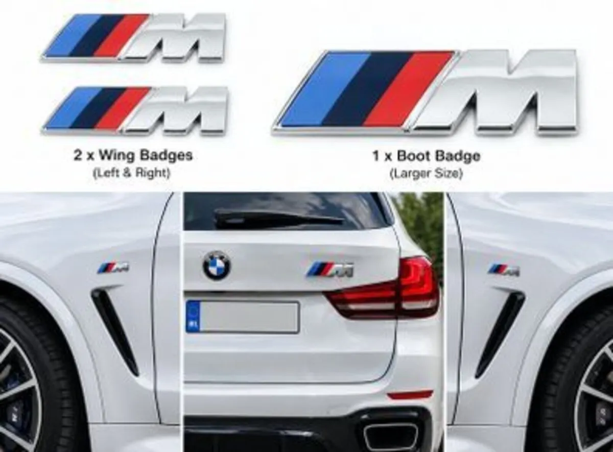 M Sport Boot Wing badges - FREE POST - Image 1