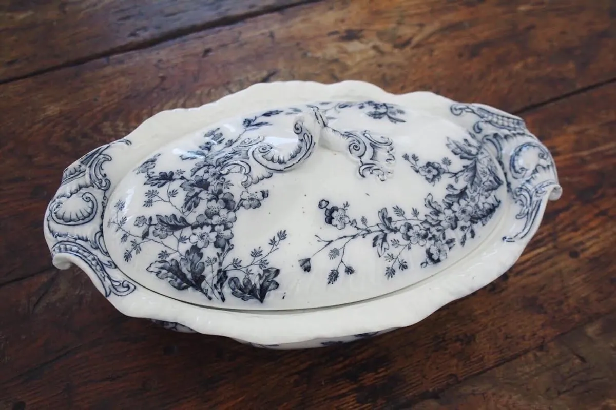 Antique China Tureen - Image 1