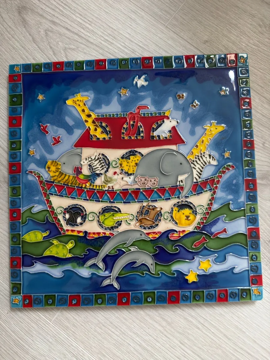 Noah's Ark / Ceramic Art Tile - Image 1