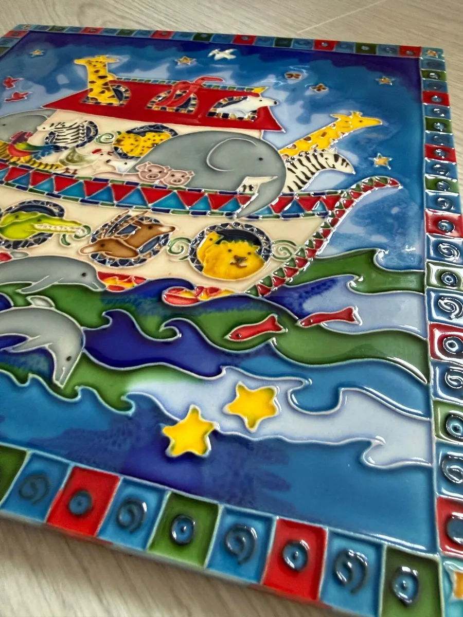 Noah's Ark / Ceramic Art Tile - Image 2