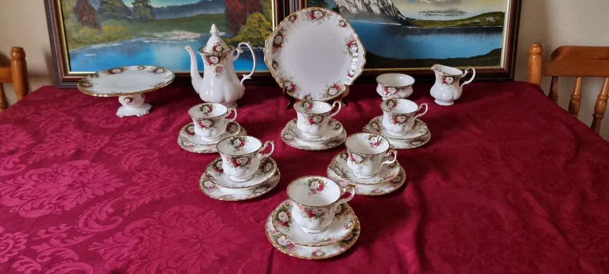 23 Pc. Royal Albert Celebration Bone China Tea Set - Image 1