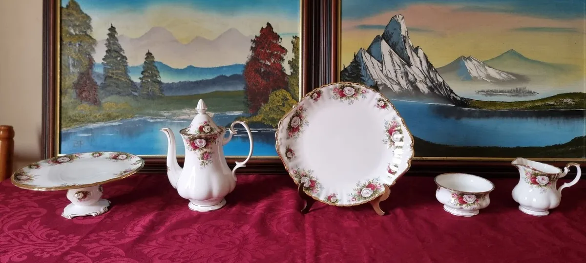 23 Pc. Royal Albert Celebration Bone China Tea Set - Image 4