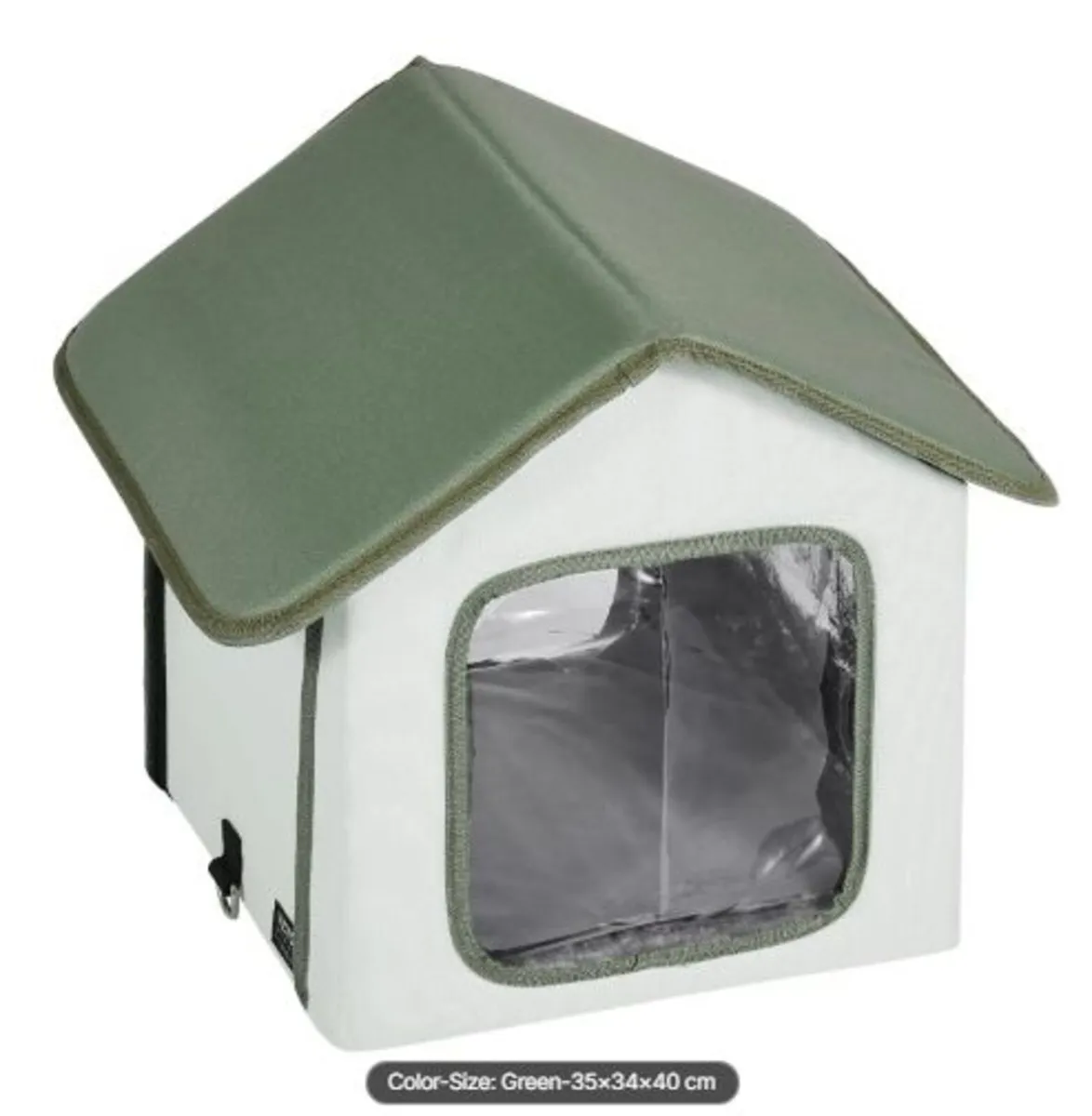 Elevated Heated Cat House, Outdoor Kitty Shelter - Image 4