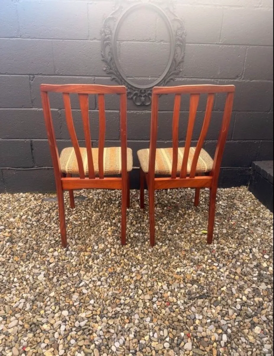 Mid Century Dining Chairs x 2 - Image 3
