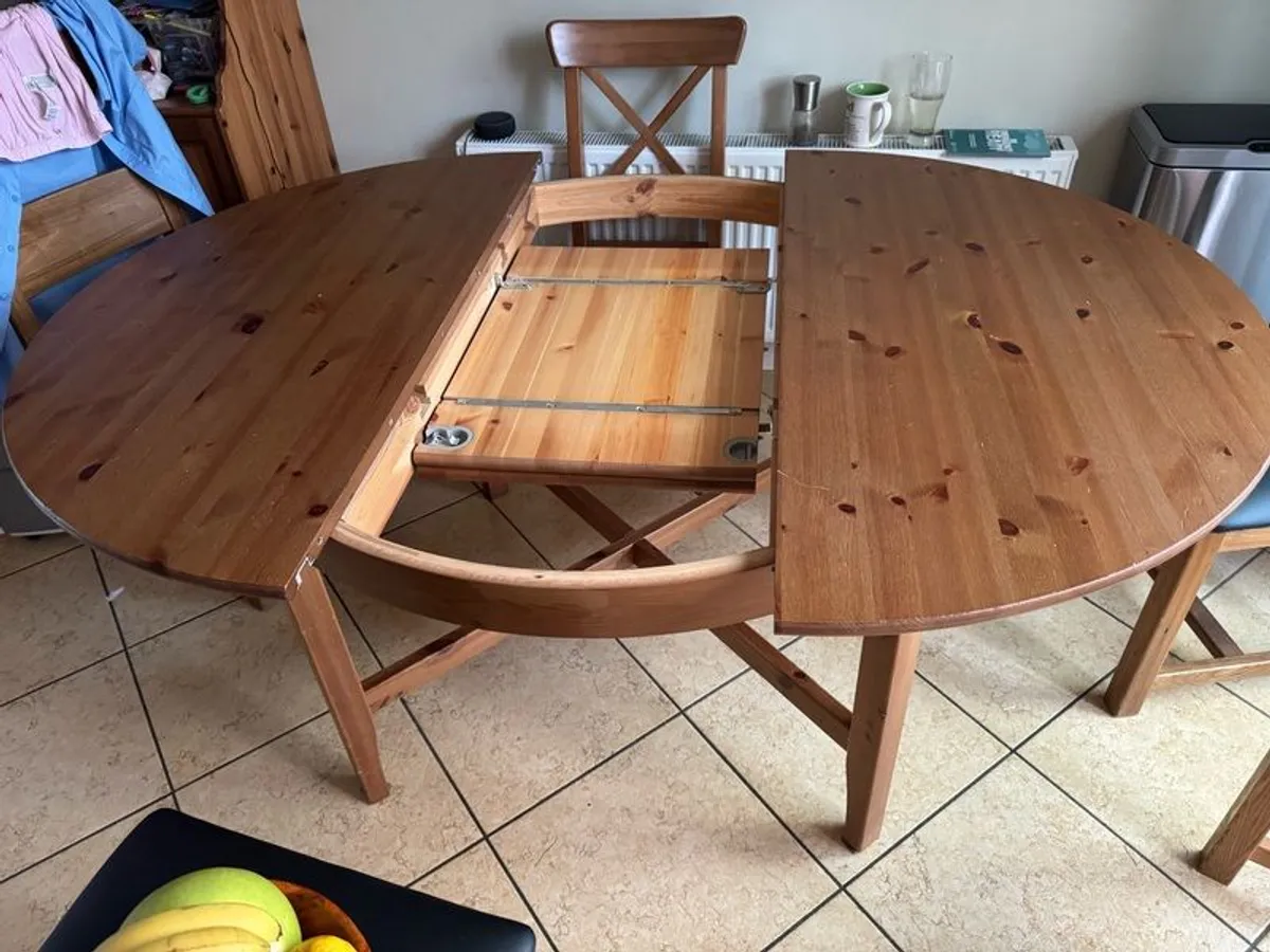 IKEA round extendable table - Image 3