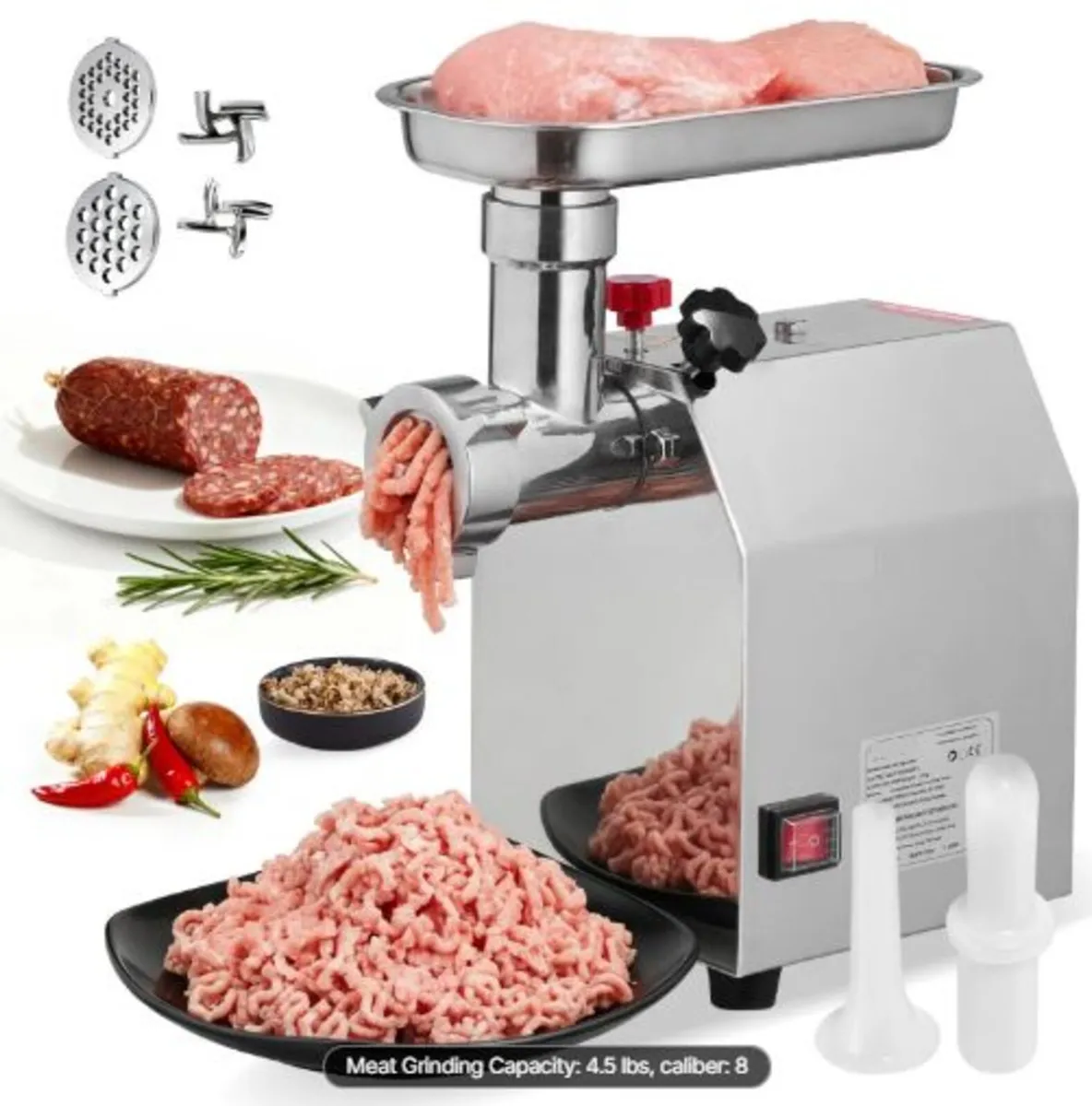 Commercial Electric Meat Grinder, 2.27 kg/min - Image 1