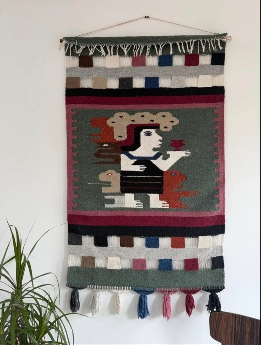 Vintage Aztec Wall Hanging - Image 2