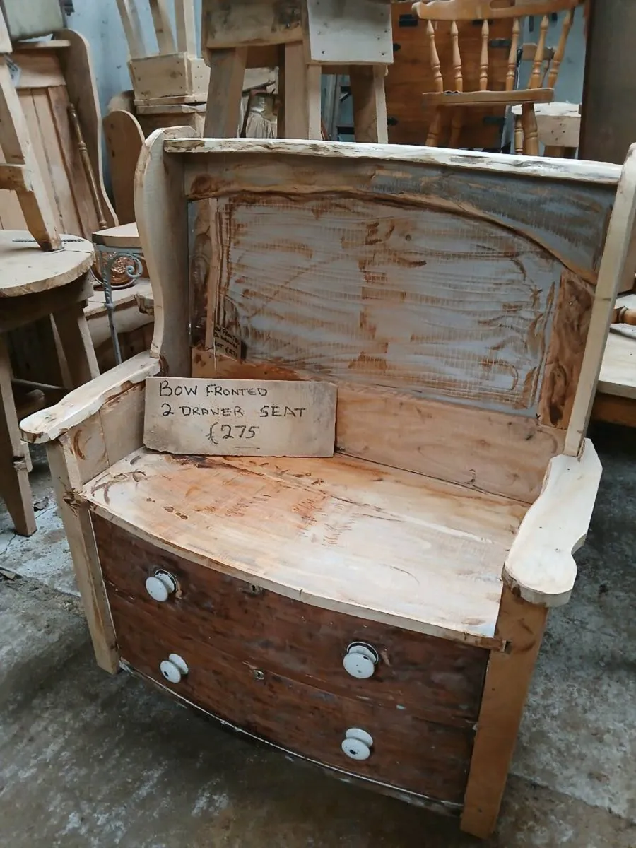 Selection of Rustic Tables and Chairs - Image 2