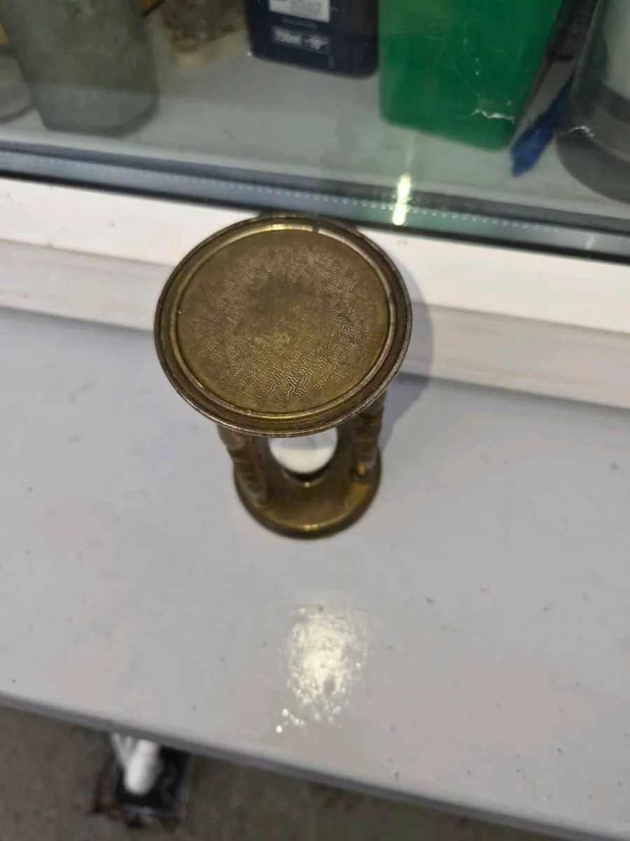 Old brass  egg timer - Image 2