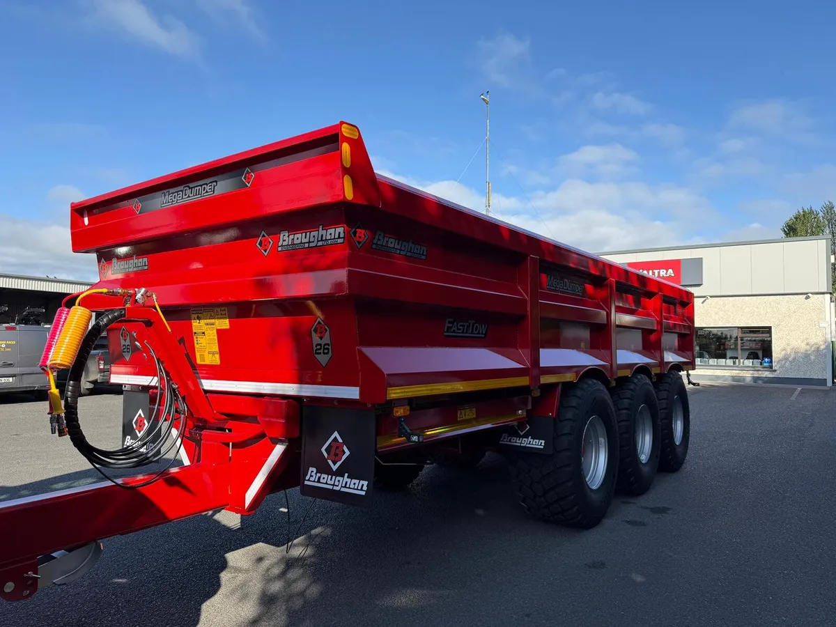 Broughan 26 Ton Tri Axle Dump Trailer - In Stock - Image 2
