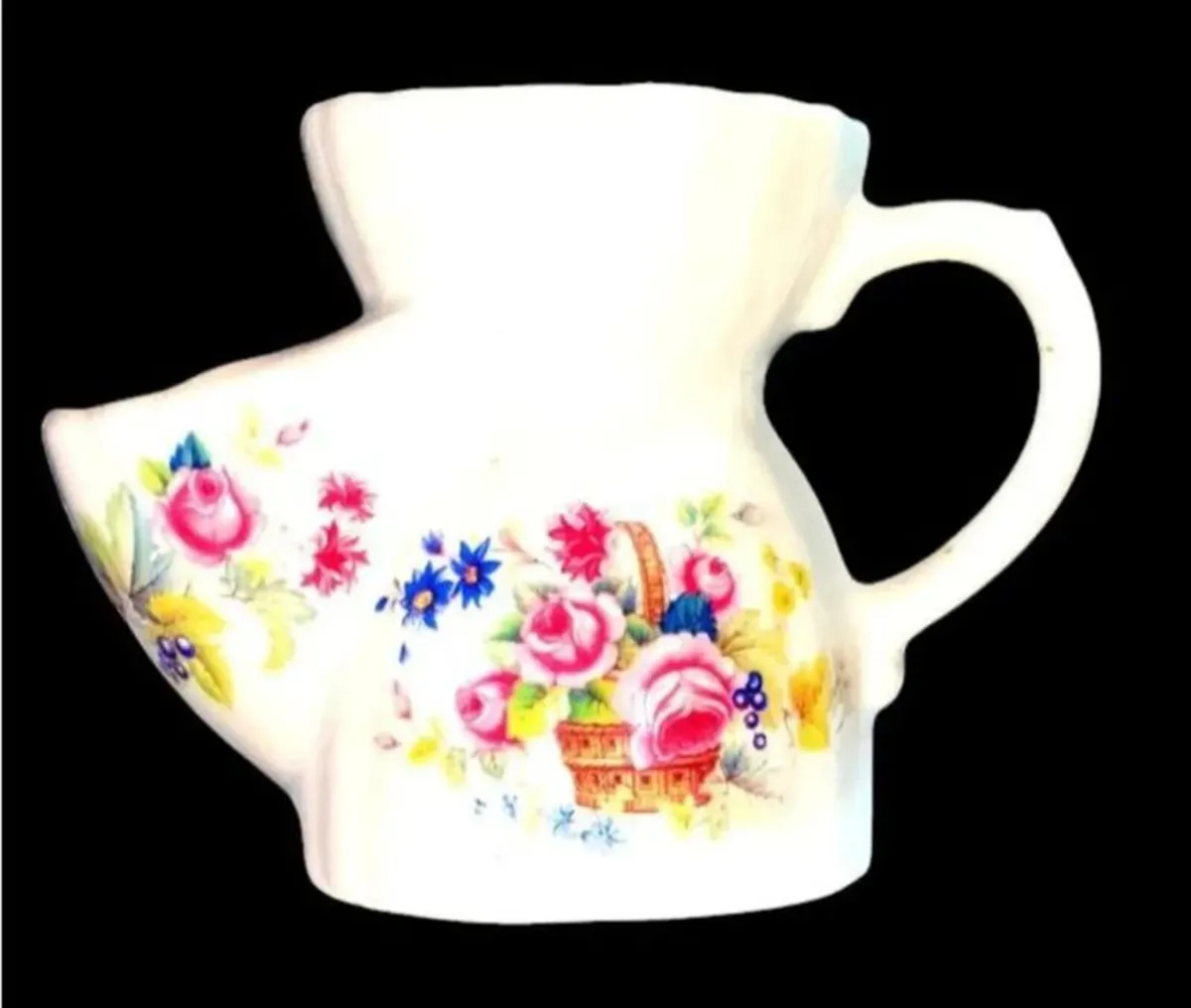 Pristine Vintage Floral Shaving Scuttle Mug - Image 4