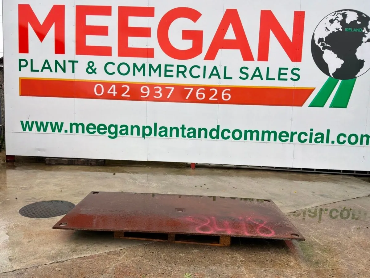 96 x 48 x 3/4 steel road trench plate..8418. - Image 1