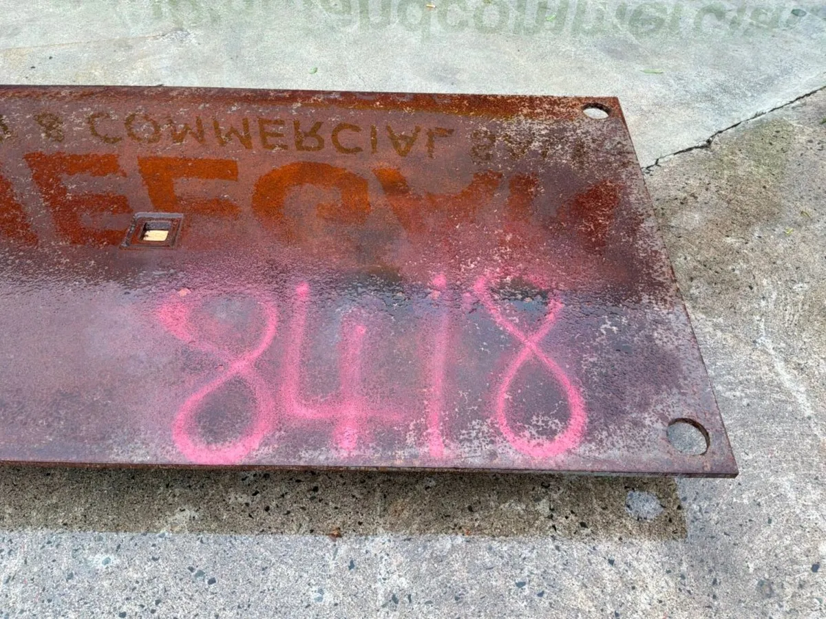 96 x 48 x 3/4 steel road trench plate..8418. - Image 2