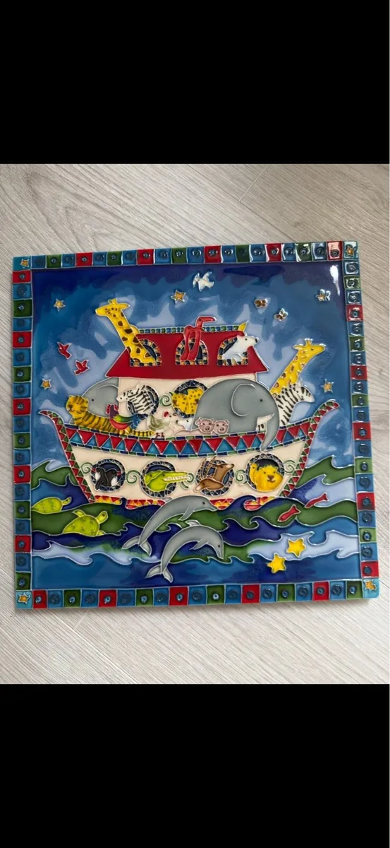 Noah's Ark / Ceramic Art Tile - Image 1