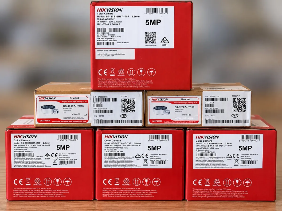 Hikvision 5MP CCTV Cameras and Junction Boxes - Image 2