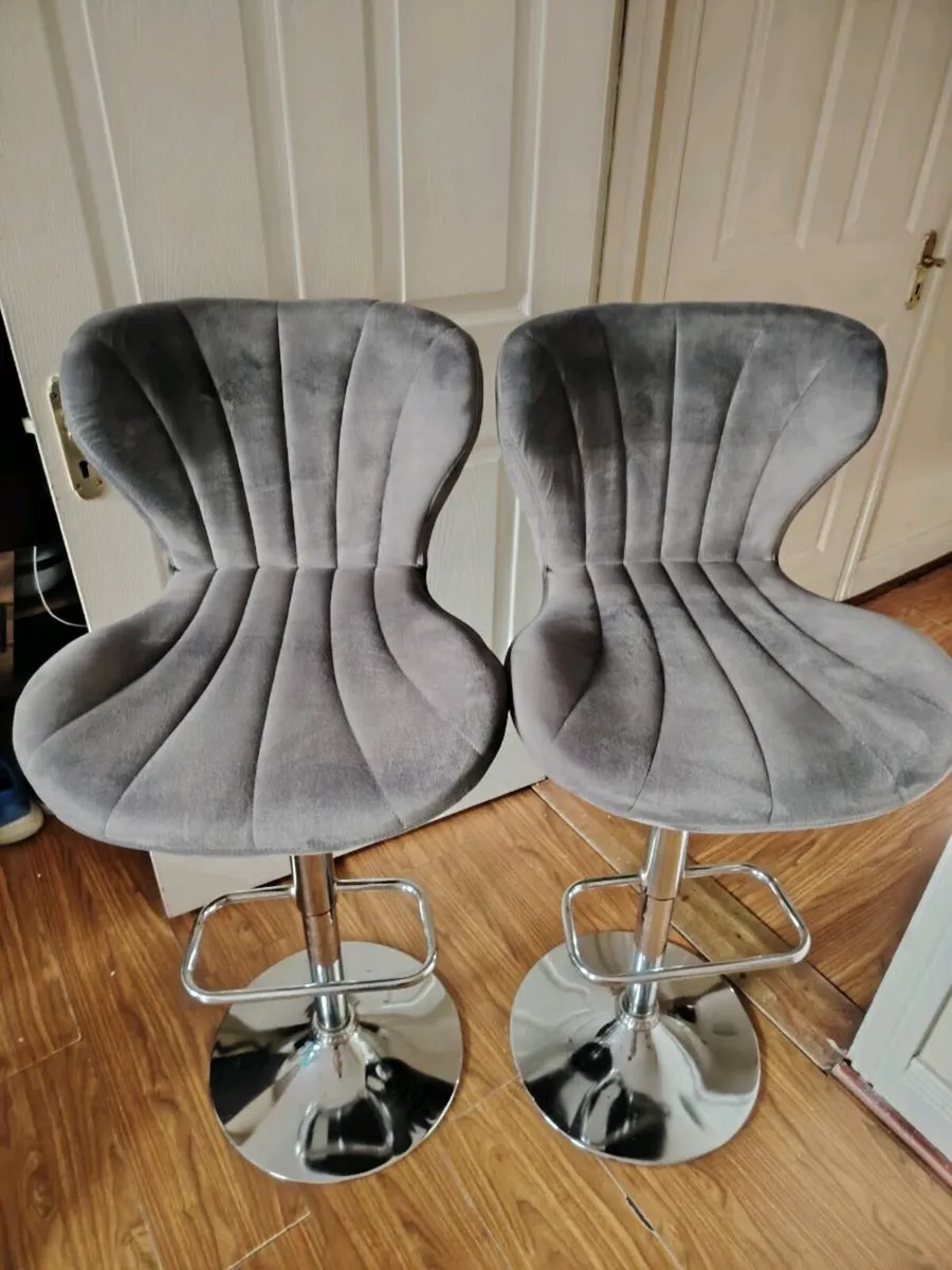 2 Adjustable High Chairs Kitchen FREE -Bar Stools - Image 1